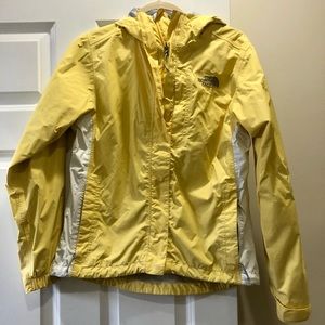 North Face Yellow Rain Jacket